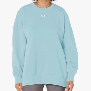 Under Armour Women's Rival Fleece Oversized Hoodie NWT Sz: M light blue